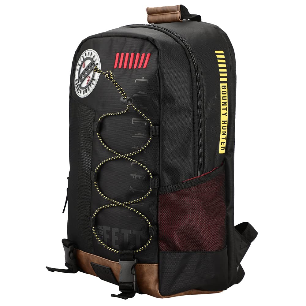 Bioworld Mandalorian Bounty Hunter Flat Front with Bungee Detailing and Mesh Panels Backpack