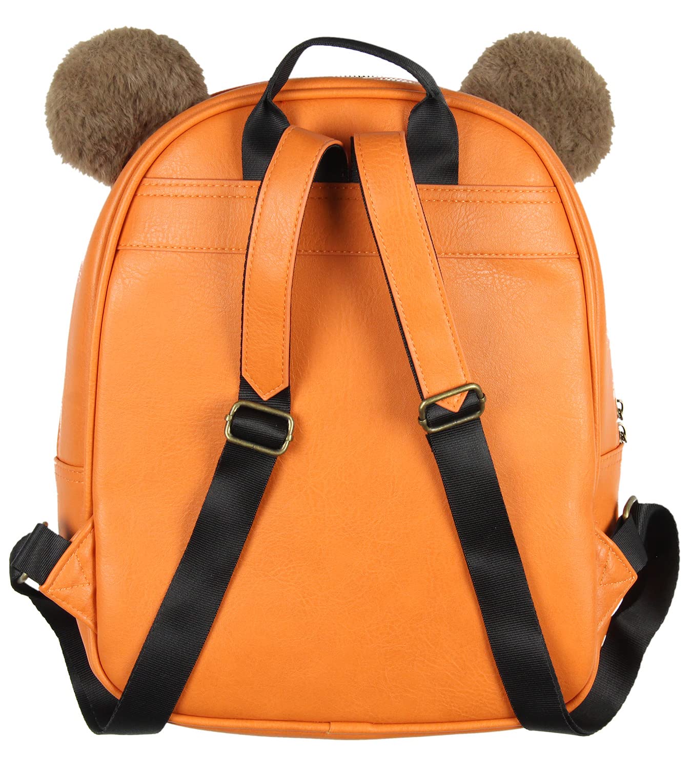 Bioworld Star Wars Backpack Ewok 3D Ears Faux Leather Mini Backpack Pin Display Miniature Backpack