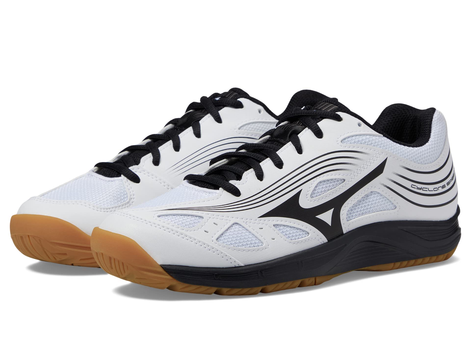 Mizuno womens Cyclone Speed 3 Volleyball Shoe, White/Black, 8.5 US