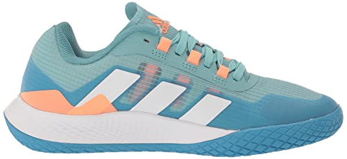 adidas Women's Forcebounce 2.0 Running Shoe, White/White/Pulse Blue, 9.5