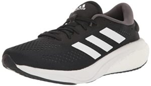 adidas men's supernova 2 running shoe, black/white/grey, 10