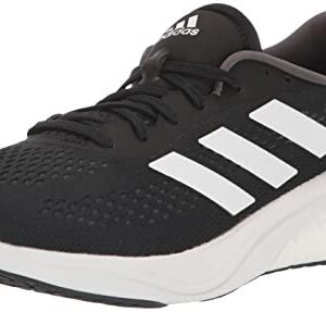 adidas Men's Supernova 2 Running Shoe, Black/White/Grey, 10