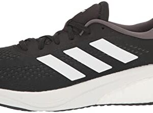 adidas Men's Supernova 2 Running Shoe, Black/White/Grey, 10