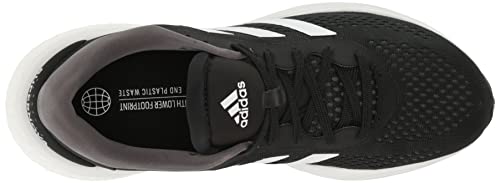 adidas Men's Supernova 2 Running Shoe, Black/White/Grey, 10