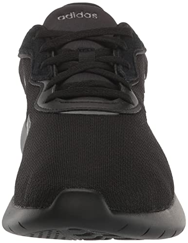 adidas Women's QT Racer 3.0 Running Shoe, Black/Black/Iron Metallic, 9