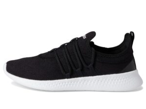adidas women's puremotion adapt 2.0 running shoe, black/black/white, 8