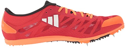 adidas Unisex Adizero XCS Track and Field Shoe, Vivid Red/White/Beam Orange, 13 US Men