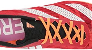 adidas Unisex Adizero XCS Track and Field Shoe, Vivid Red/White/Beam Orange, 13 US Men