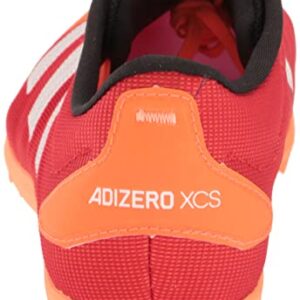 adidas Unisex Adizero XCS Track and Field Shoe, Vivid Red/White/Beam Orange, 13 US Men