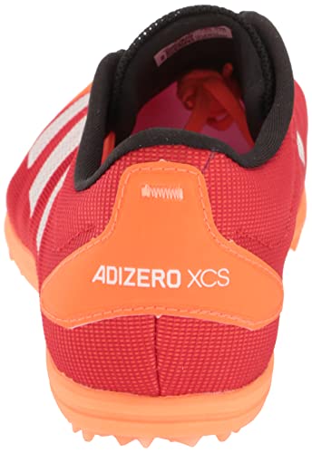 adidas Unisex Adizero XCS Track and Field Shoe, Vivid Red/White/Beam Orange, 13 US Men