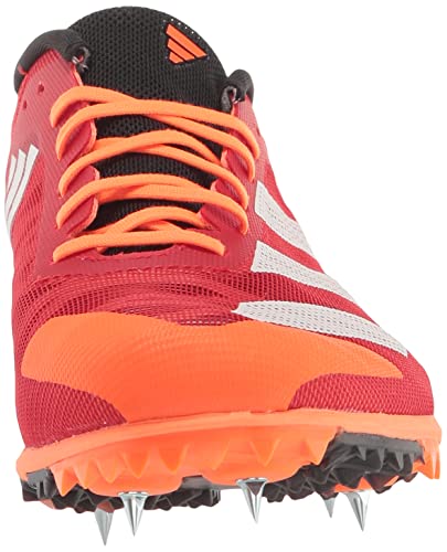 adidas Unisex Adizero XCS Track and Field Shoe, Vivid Red/White/Beam Orange, 13 US Men