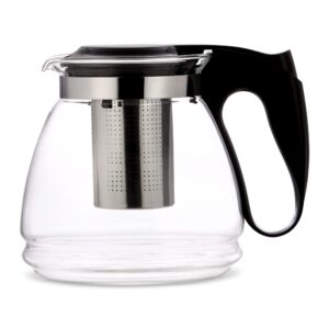 simpli-magic 79418 1500 ml glass tea pot with stainless steel filter, standard