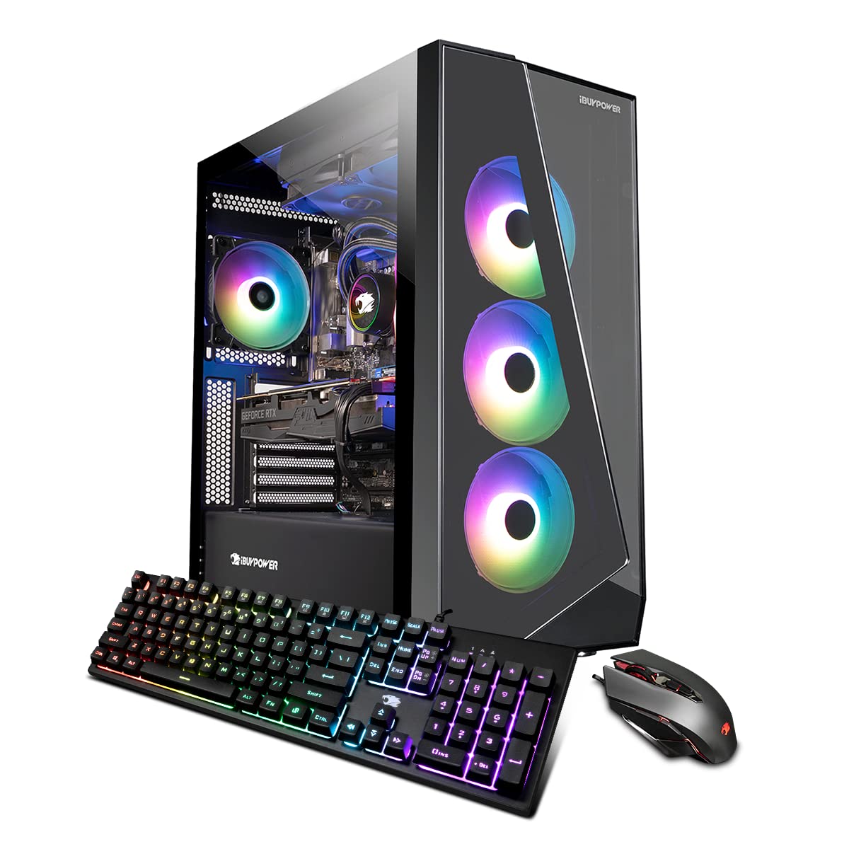 iBUYPOWER Pro Gaming PC Computer Desktop SlateMono 237i (Intel i7-12700KF 3.6GHz, GeForce RTX 3070 Ti 8GB, 16GB DDR4 RGB RAM, 1TB NVMe SSD, WiFi Ready, Windows 11 Home)