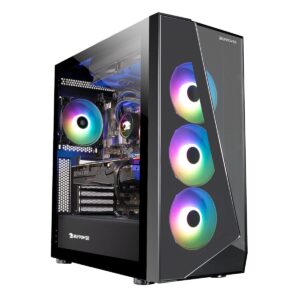 iBUYPOWER Pro Gaming PC Computer Desktop SlateMono 237i (Intel i7-12700KF 3.6GHz, GeForce RTX 3070 Ti 8GB, 16GB DDR4 RGB RAM, 1TB NVMe SSD, WiFi Ready, Windows 11 Home)