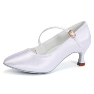 hipposeus women's ballroom latin dance shoes closed toe suede sole 7b(m) us