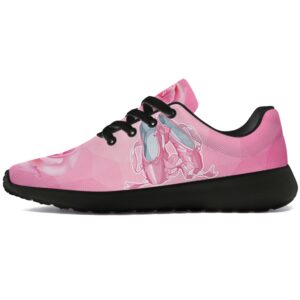 ballerina shoes girls womens running shoes walking tennis sneakers ballet slippers dance lovers pink rose flower shoes gifts for women girl,size 13 men/15.5 women black
