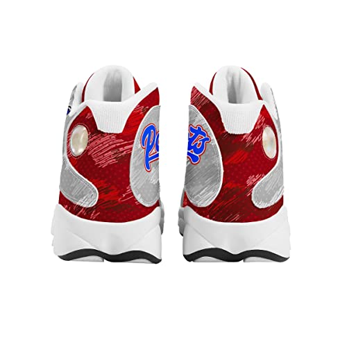 Customized Basketball Shoes with Mascot or Logo Abstract Camouflage Design and Optional Custom Text