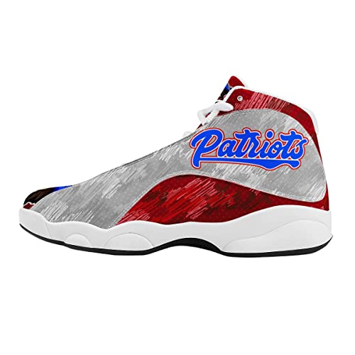 Customized Basketball Shoes with Mascot or Logo Abstract Camouflage Design and Optional Custom Text