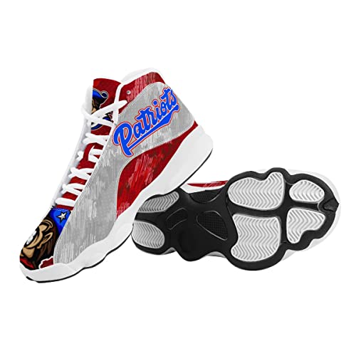 Customized Basketball Shoes with Mascot or Logo Abstract Camouflage Design and Optional Custom Text