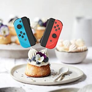 Video Game Cupcake Toppers 24PCS,Switch Game Controller Theme Cupcake Decorations,Birthday Cake Decorations Picks for Boys Gaming Themed Birthday Party