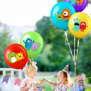 60 Pieces Bash Balloons Decorative Birthday Party Supplies Kids' Party Balloons 6 Styles Balloon Toy Kid for Kids Boys Girls Birthday Party Favors