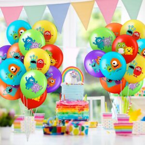 60 Pieces Bash Balloons Decorative Birthday Party Supplies Kids' Party Balloons 6 Styles Balloon Toy Kid for Kids Boys Girls Birthday Party Favors