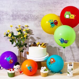 60 Pieces Bash Balloons Decorative Birthday Party Supplies Kids' Party Balloons 6 Styles Balloon Toy Kid for Kids Boys Girls Birthday Party Favors