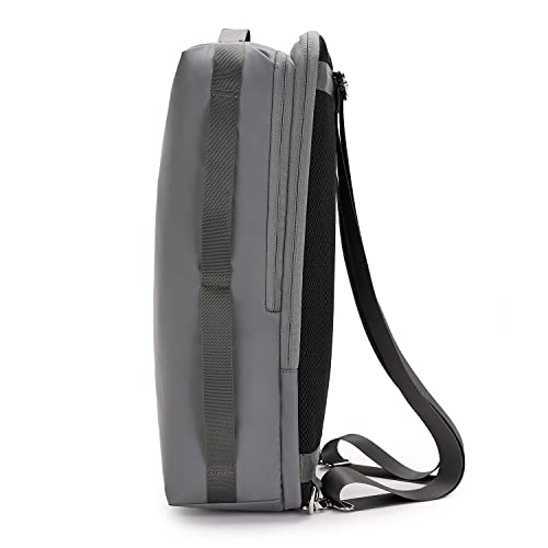 BE SMART Lightweight Laptop Backpack 15.6 INCH Computer Work bag with Shockproof computer compartment,Soft & Durable Casual Daypack for men & women,business,work,daily use and gifts(Grey)