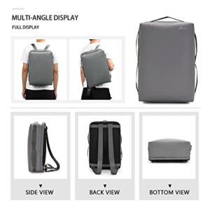 BE SMART Lightweight Laptop Backpack 15.6 INCH Computer Work bag with Shockproof computer compartment,Soft & Durable Casual Daypack for men & women,business,work,daily use and gifts(Grey)