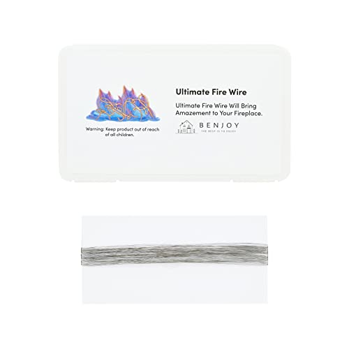 BENJOY Ultimate Fire Wire! 4g(0.14oz) - Ember Effect, Neon Glowing Metal Fiber for Bio Ethanol, Gel Fuel, Natural Gas Fireplace and Ventilation Gas Log Set