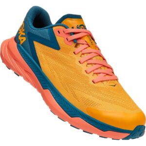 HOKA ONE ONE Women's Zinal Trail Running Shoes Sneakers Trainers (Radiant Yellow - Camellia, Numeric_7)