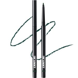 im unny ultra slim eyeliner pencil (s01.kill black), 1.5mm tip for defined liner, waterproof, oil absorption, superstay korean makeup eye liner pencil