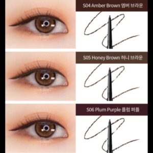 IM UNNY Ultra Slim Eyeliner Pencil (S01.KILL BLACK), 1.5mm Tip for defined liner, Waterproof, Oil Absorption, Superstay Korean Makeup Eye liner Pencil