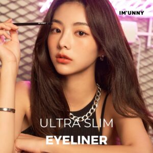 IM UNNY Ultra Slim Eyeliner Pencil (S01.KILL BLACK), 1.5mm Tip for defined liner, Waterproof, Oil Absorption, Superstay Korean Makeup Eye liner Pencil