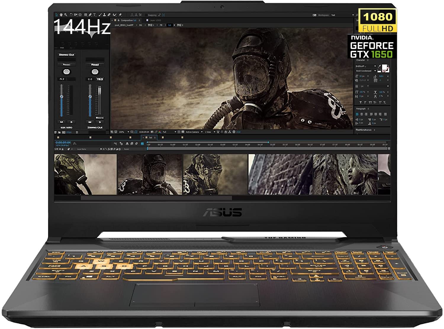 ASUS TUF F15 144Hz Gaming Laptop, 15.6" FHD, Intel Core i5-10300H, 32GB RAM, 1TB SSD+1TB HDD, NVIDIA GeForce GTX 1650, RGB Backlit Keyboard,Windows 10 Home