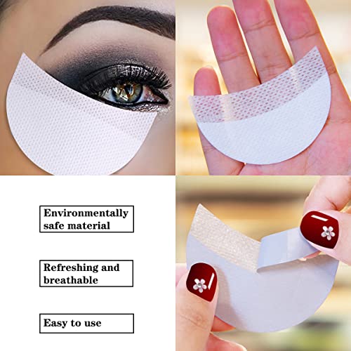 TULOBI 200 Pcs Eyeshadow Shields for Eye Makeup Eyeshadow Pads Professional Stencils Lint Free Under Eye pads Under Patches Guards Prevent Makeup Residue