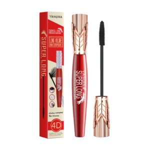 mascara waterproof 4d silk fiber lashes mascara long lasting curling thicking smudge proof eyelash makeup