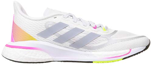 Adidas Supernova + Womens Running Trainers Sneakers (UK 6.5 US 8 EU 40, White Grey FX6700)