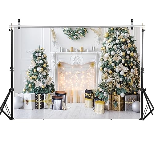 WOLADA 12x10FT Fireplace Backdrop Christmas Backdrop Fireplace Backdrops for Photography Xmas Home Party Decoration Backdrop Christmas Wall Backdrop Kids Christmas Photo Backdrop 11973