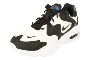 nike womens air max 2x running trainers ck2947 sneakers shoes (uk 4 us 6.5 eu 39, white black 100)