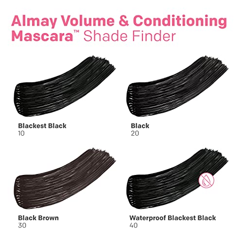 Almay Volume & Conditioning Mascara, Hydrating All Day Wear, 30 Black Brown, 0.27 fl oz.