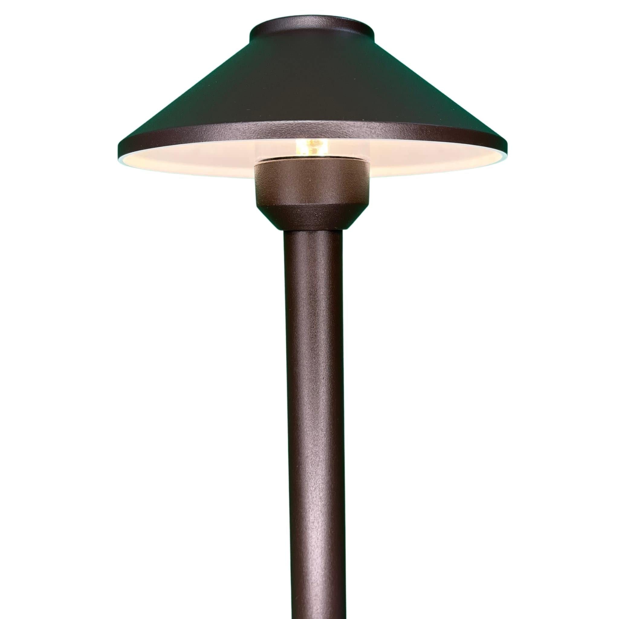PRO-Trade Outdoor Pathway Lights - Premium Outdoor Landscaping Lighting for Paths, Driveways, Grounds, and Landscapes - Waterproof, Weatherproof, Wired Cast Aluminum Metal LED Area Lights (Bronze)