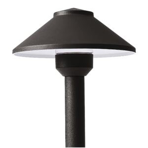 PRO-Trade Outdoor Pathway Lights - Premium Outdoor Landscaping Lighting for Paths, Driveways, Grounds, and Landscapes - Waterproof, Weatherproof, Wired Cast Aluminum Metal LED Area Lights (Bronze)