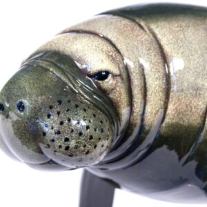 Star Int'l Hand Painted Manatee Sea Cow Replica Figurine Statue 8"