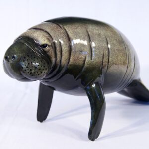 Star Int'l Hand Painted Manatee Sea Cow Replica Figurine Statue 8"