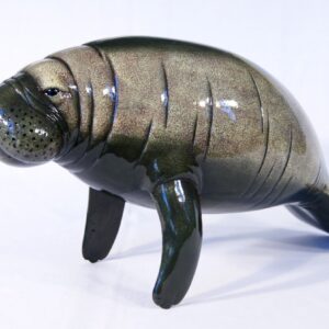 Star Int'l Hand Painted Manatee Sea Cow Replica Figurine Statue 8"