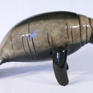 Star Int'l Hand Painted Manatee Sea Cow Replica Figurine Statue 8"