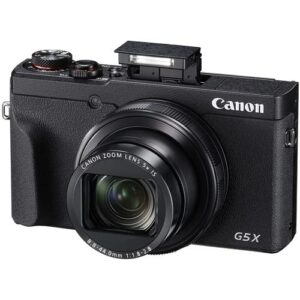 Canon PowerShot G5 X Mark II Digital Camera (3070C001) + 64GB Memory Card + 2 x NB13L Battery + Corel Photo Software + Charger + Card Reader + LED Light + Soft Bag + More (Renewed)