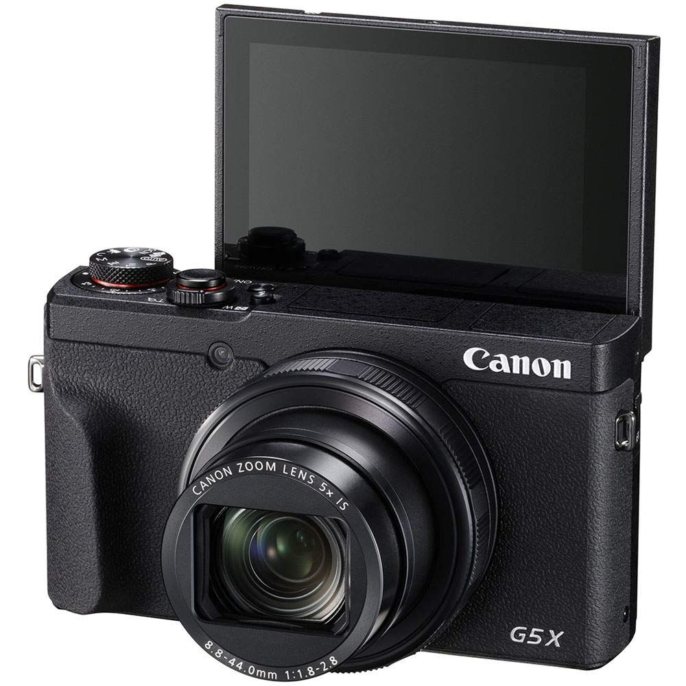 Canon PowerShot G5 X Mark II Digital Camera (3070C001) + 64GB Memory Card + 2 x NB13L Battery + Corel Photo Software + Charger + Card Reader + LED Light + Soft Bag + More (Renewed)