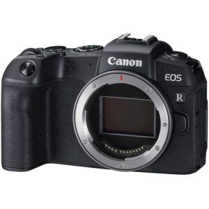 Canon EOS RP Mirrorless Digital Camera (Body Only) (3380C002) + 64GB Memory Card + Case + Corel Photo Software + LPE17 Battery + External Charger + Card Reader + Flex Tripod + More (Renewed)